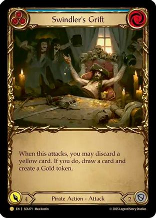 Swindler's Grift (Blue) (Treasure) (SEA171) Cold Foil - High Seas