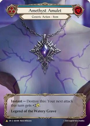 Amethyst Amulet (SEA189) Cold Foil - High Seas