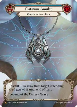 Platinum Amulet (Treasure) (SEA194) Cold Foil - High Seas