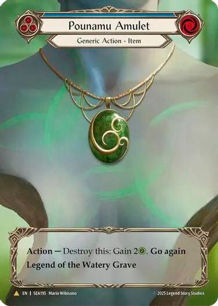 Pounamu Amulet (SEA195) Cold Foil - High Seas