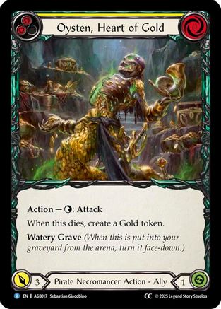 Oysten, Heart of Gold (CC Tag) (AGB017)  - Armory Deck: Gravy Bones