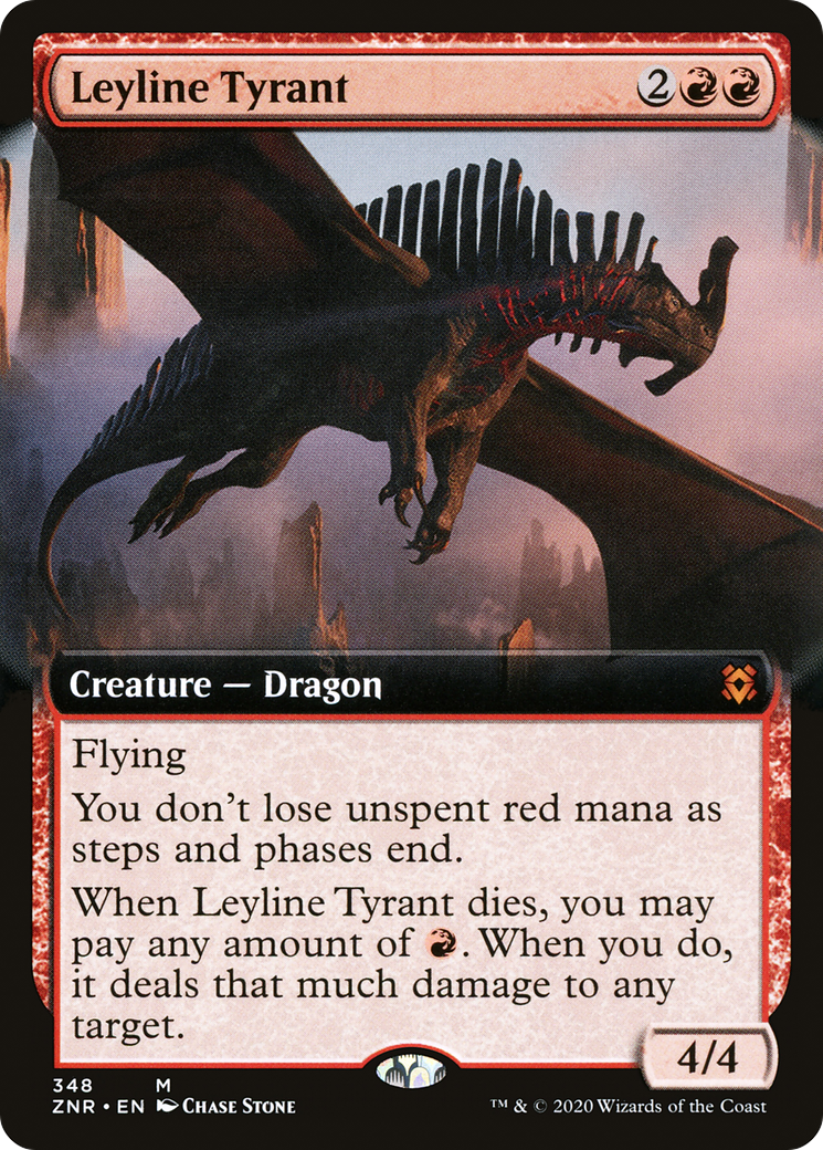 Leyline Tyrant (Extended Art) [Zendikar Rising] Foil