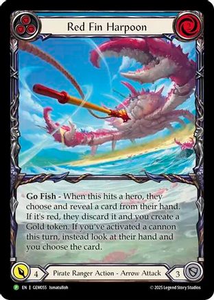 Red Fin Harpoon (GEM055) Rainbow Foil - GEM Pack 2