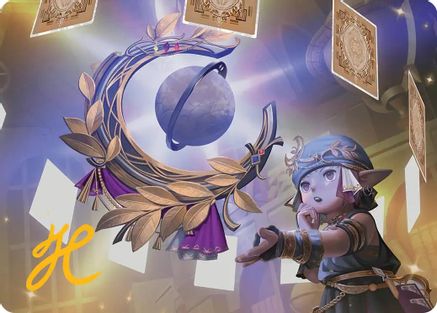 Astrologian's Planisphere Art Card (Gold-Stamped Signature) (04) - Art Series: FINAL FANTASY