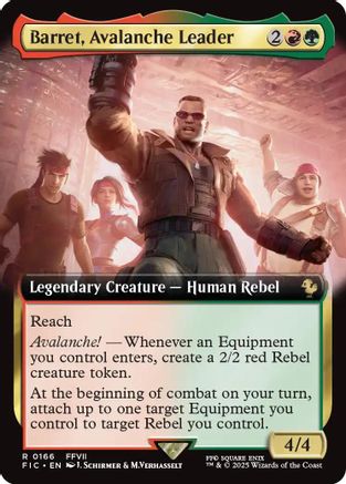Barret, Avalanche Leader (Extended Art) (166) - Commander: FINAL FANTASY