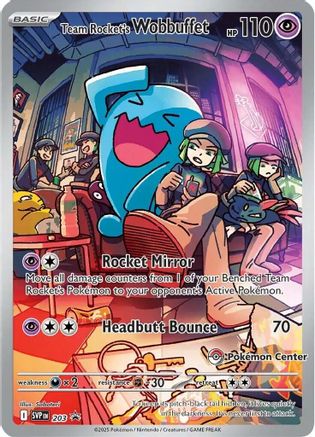 Team Rocket's Wobbuffet (Pokemon Center Exclusive) (203) Holofoil - SV Scarlet & Violet Promo Cards