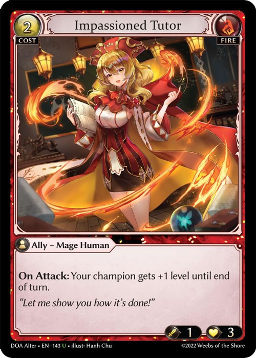 Impassioned Tutor (143) [Dawn of Ashes: Alter Edition] Foil