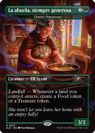 La abuela, siempre generosa - Tireless Provisioner (2057) - Secret Lair Drop Series