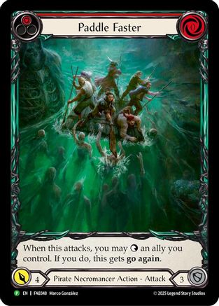 Paddle Faster (FAB348) Rainbow Foil - FaB Promos