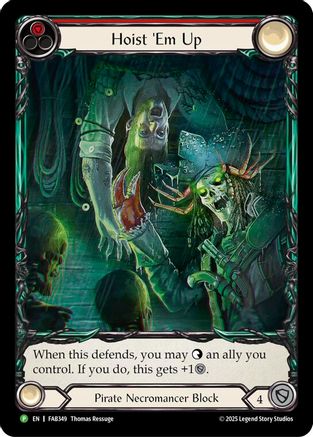 Hoist 'Em Up - FAB349 (FAB349) Rainbow Foil - Flesh and Blood: Promo Cards