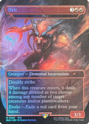 Ifrit - Fury (Rainbow Foil) (7007) Foil - Secret Lair Drop Series