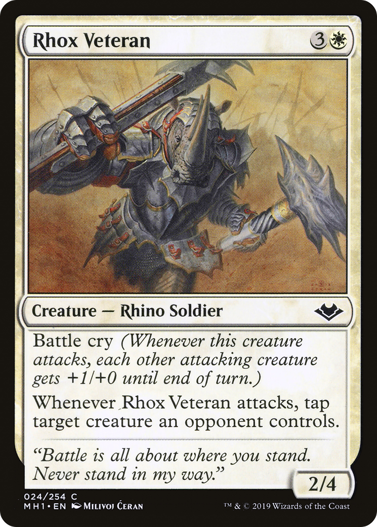 Rhox Veteran (024) Foil - Modern Horizons