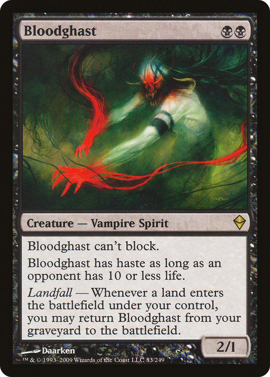 Bloodghast [Zendikar] Foil