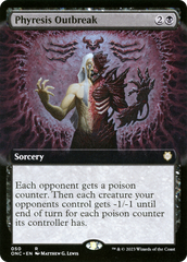 Phyresis Outbreak (Extended Art) [Phyrexia: All Will Be One Commander] | Silver Goblin