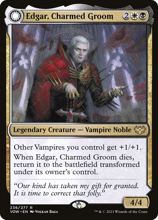 Edgar, Charmed Groom // Edgar Markov's Coffin [Innistrad: Crimson Vow] Foil