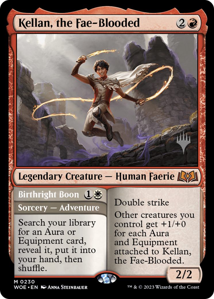 Kellan, the Fae-Blooded (Promo Pack) [Wilds of Eldraine Promos] Foil