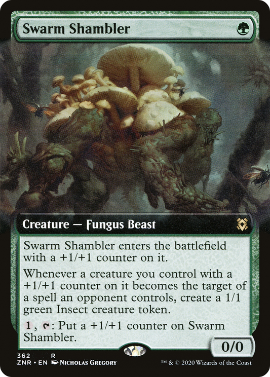 Swarm Shambler (Extended Art) (362) Foil - Zendikar Rising