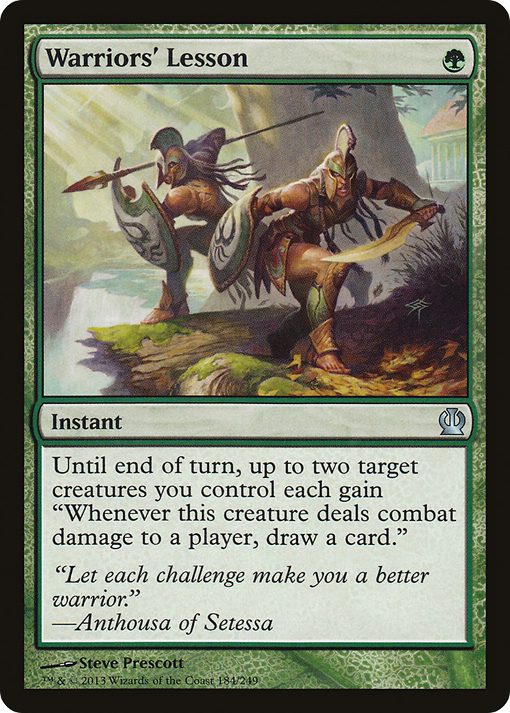 Warriors' Lesson [Theros] Foil