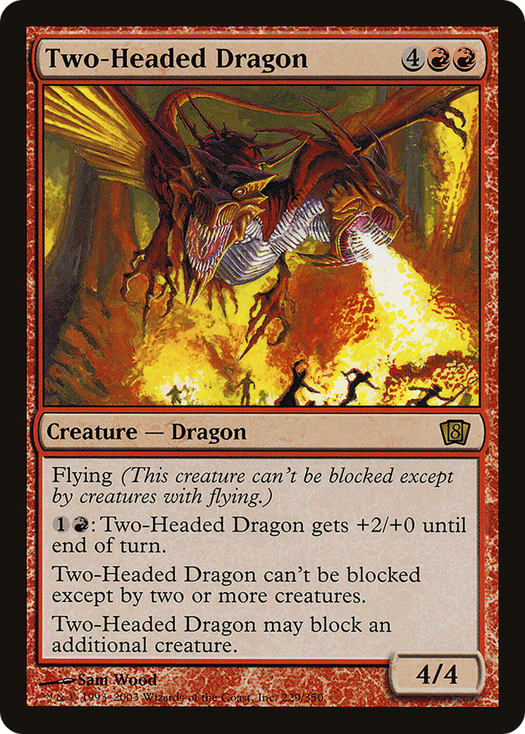 Two-Headed Dragon (E3 2003) [Oversize Cards] | Silver Goblin