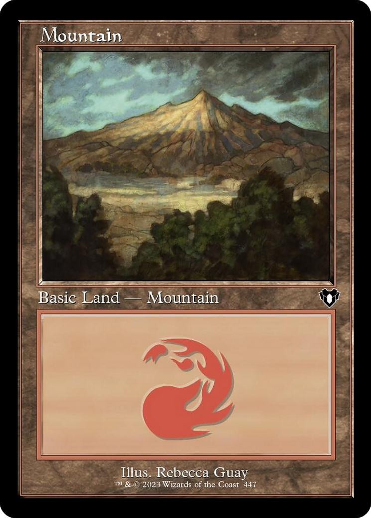 Mountain (447) (Retro) [Commander Masters] | Silver Goblin