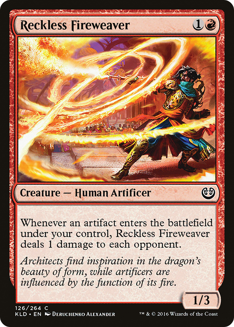 Reckless Fireweaver [Kaladesh] Foil