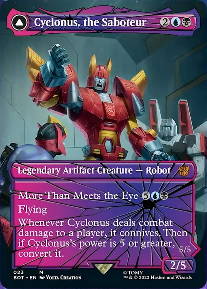 Cyclonus, the Saboteur // Cyclonus, Cybertronian Fighter (Shattered Glass) [Transformers] Foil