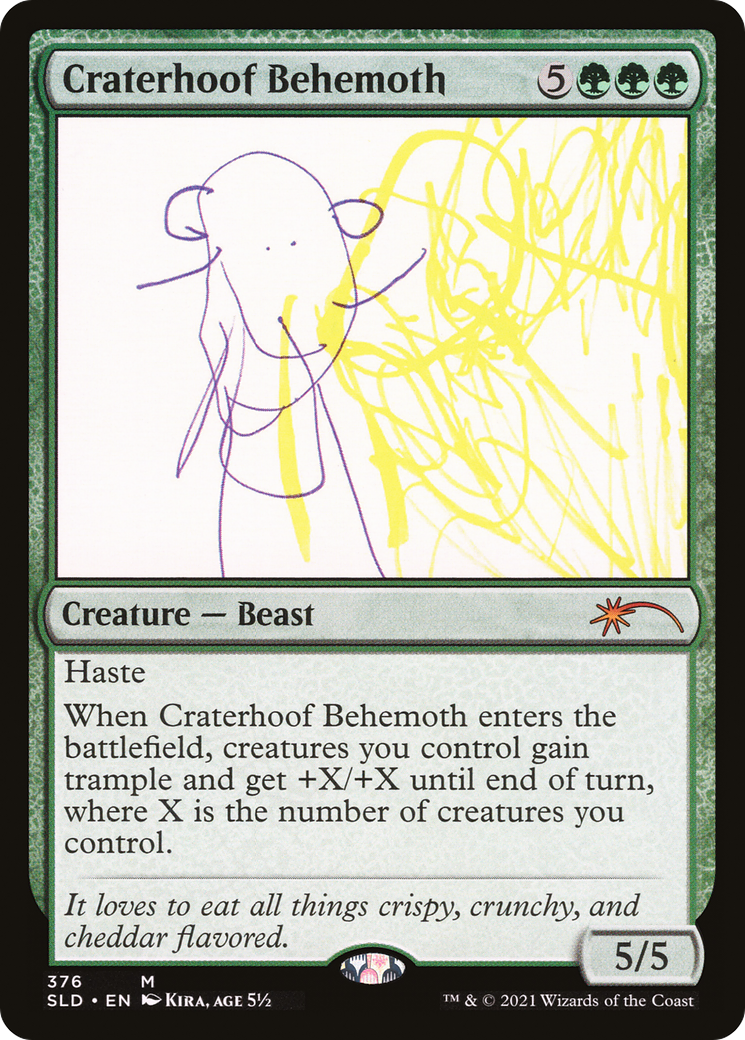 Craterhoof Behemoth (376) Foil - Secret Lair Drop