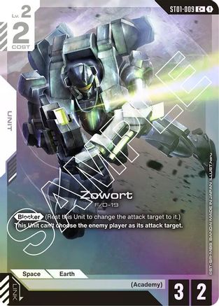 Zowort (C+) (ST01-009) Holofoil- Starter Deck 01 Heroic Beginnings