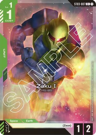 Zaku I (C+) (ST03-007) Holofoil- Starter Deck 03 Zeons Rush