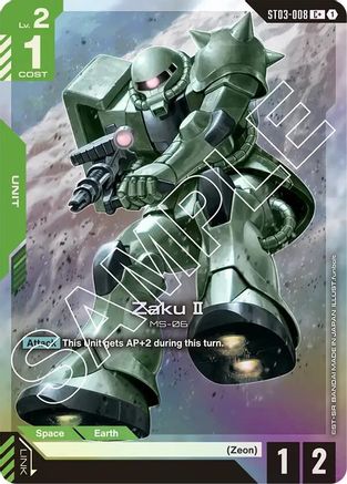 Zaku II (C+) (ST03-008) Holofoil- Starter Deck 03 Zeons Rush