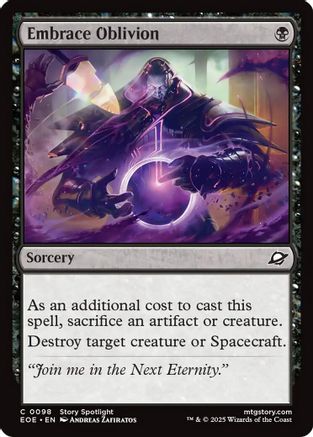 Embrace Oblivion (098) Foil - Edge of Eternities