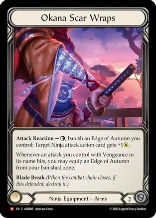 Okana Scar Wraps (ASR005) Rainbow Foil - Armory Deck: Ira