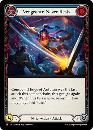 Vengeance Never Rests (ASR025)  - Armory Deck: Ira