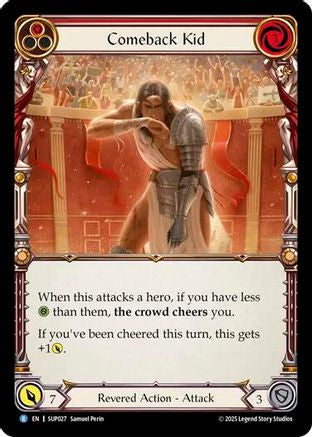 Comeback Kid (Red) (SUP027) Rainbow Foil - Super Slam