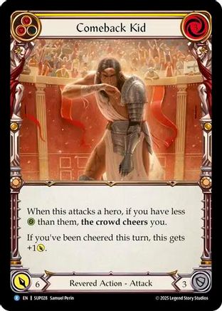 Comeback Kid (Yellow) (SUP028) Rainbow Foil - Super Slam