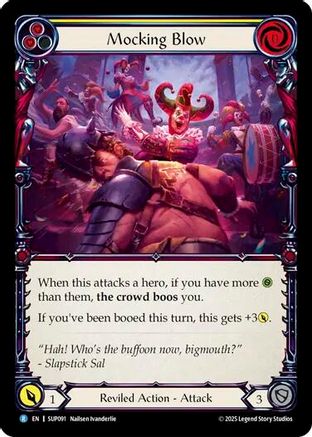 Mocking Blow (Yellow) (SUP091) Rainbow Foil - Super Slam