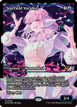 Starfield Vocalist (Showcase) (359) Foil - Edge of Eternities