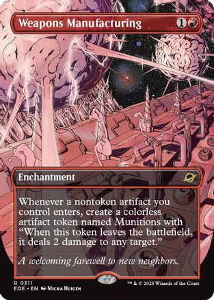 Weapons Manufacturing (Borderless) (311) Foil - Edge of Eternities