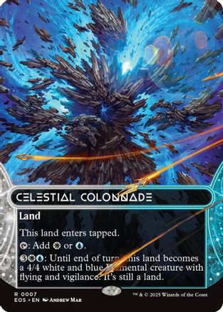 Celestial Colonnade (Borderless) (007) Foil - Edge of Eternities: Stellar Sights
