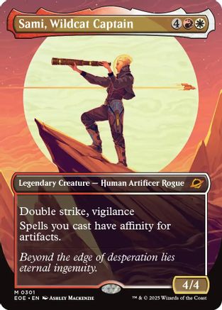 Sami, Wildcat Captain (Borderless) (301) Foil - Edge of Eternities