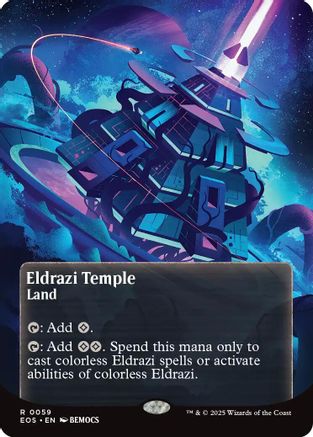 Eldrazi Temple (Borderless) (059) Foil - Edge of Eternities: Stellar Sights