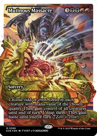 Mutinous Massacre (Showcase) (389) Fracture Foil - Edge of Eternities