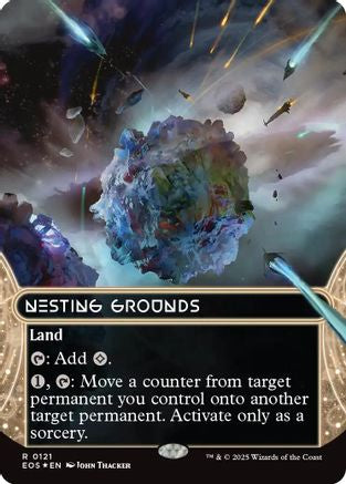 Nesting Grounds (Borderless) (121) Galaxy Foil - Edge of Eternities: Stellar Sights