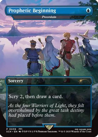 Prophetic Beginning - Preordain (NULL) - Game Day & Store Championship Promos