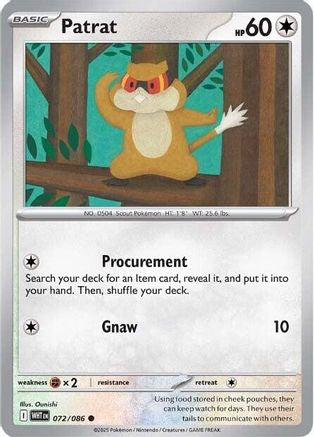 Patrat (72) Reverse Holofoil - White Flare