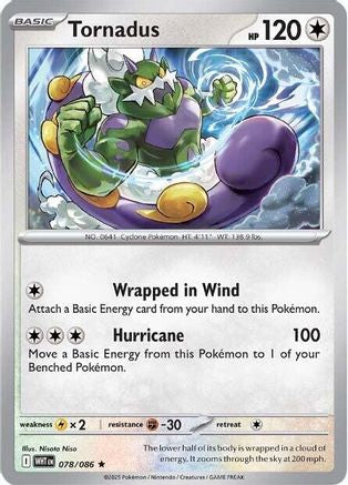 Tornadus (78) Holofoil - White Flare