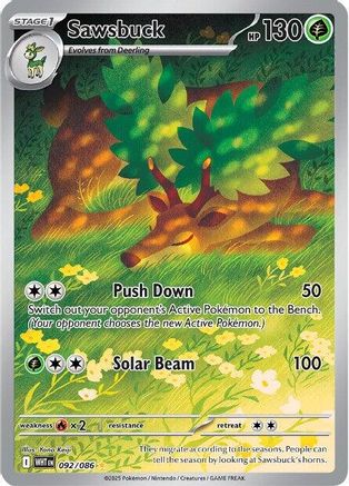Sawsbuck (92) Holofoil - White Flare