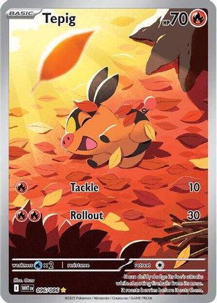 Tepig (96) Holofoil - White Flare