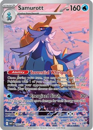 Samurott - 107/086 (107) Holofoil - SV White Flare