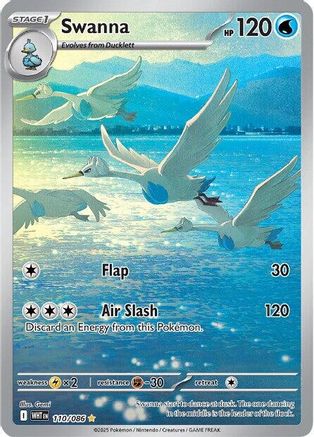 Swanna - 110/086 (110) Holofoil - SV White Flare